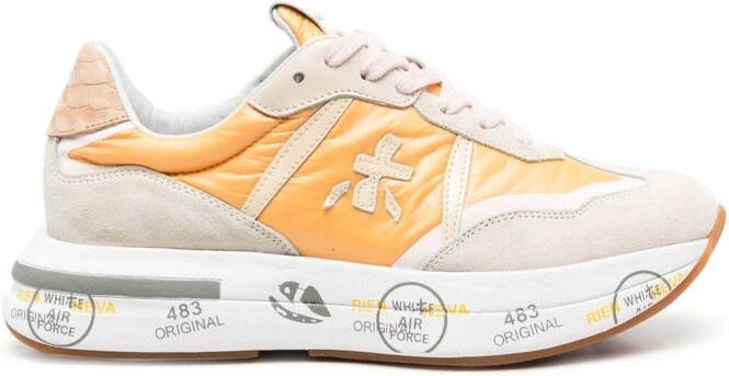 Premiata Cassie sneakers met vlakken Oranje