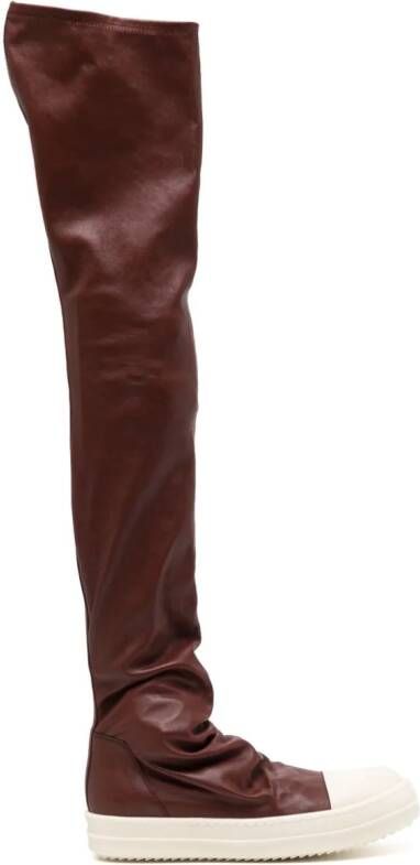 Rick Owens thigh-high leather boots Bruin