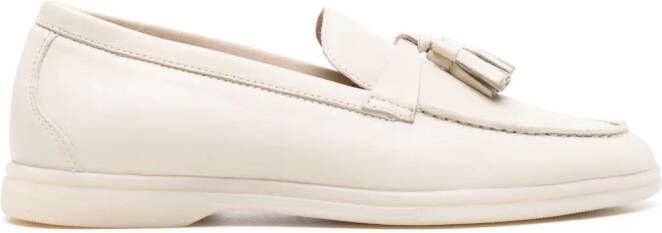 Scarosso Leandra leather loafers Wit