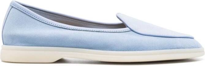 Scarosso Livia suede loafers Blauw