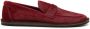 The Row penny-slot brushed loafers Rood - Thumbnail 1