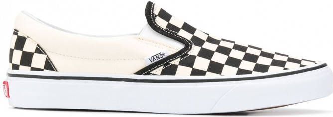 Vans checkerboard slip-on sneakers Wit