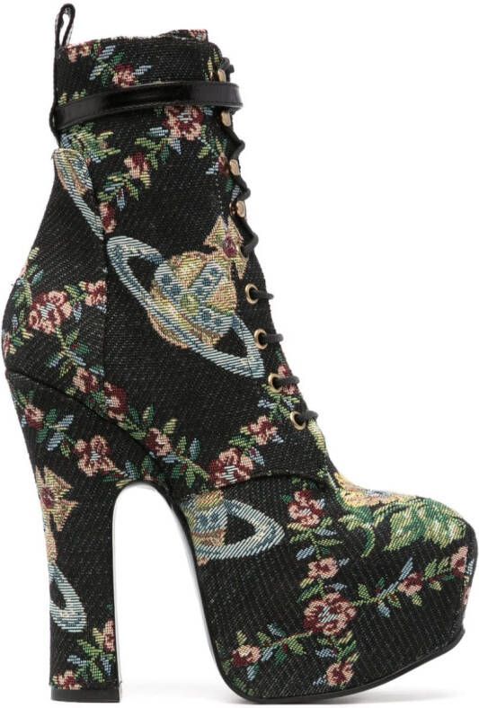 Vivienne Westwood Pleasure laarzen met plateauzool Zwart