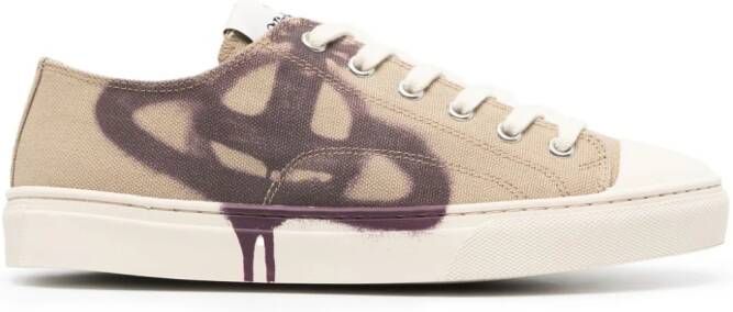 Vivienne Westwood Plimsoll canvas sneakers Beige
