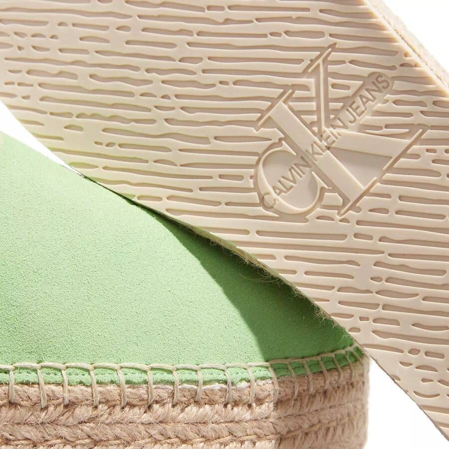Calvin Klein Espadrilles Flatform Rope Mule Su Con in groen