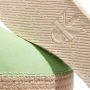 Calvin Klein Espadrilles Flatform Rope Mule Su Con in groen - Thumbnail 1