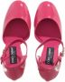 Dolce & Gabbana Donkerroze Platform Pumps Pink Dames - Thumbnail 2