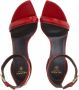 Balmain Patentleren sandalen met gegraveerde hak Red Dames - Thumbnail 9