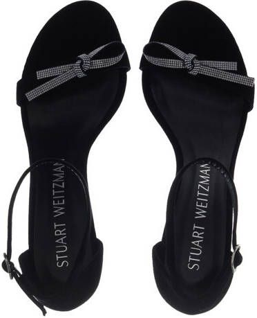 Stuart Weitzman Slippers Nearlynude Sw Bow Sandal in zwart