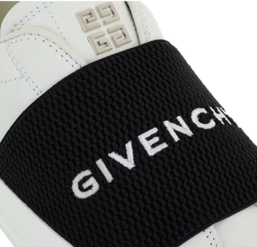 Givenchy Leren Sneakers Zwart Wit Logo Rubber White Dames - Foto 2