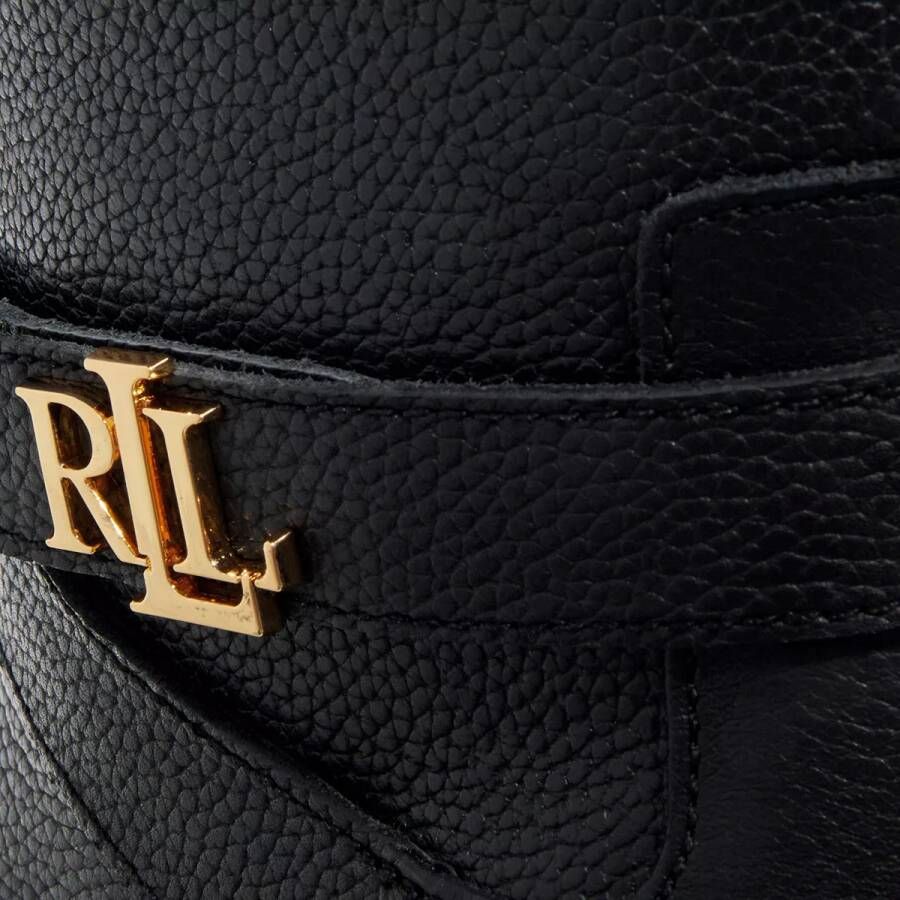 Lauren Ralph Lauren Leren laarzen met labelapplicatie model 'HALLEE'