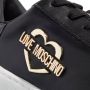 Moschino Zwarte Leren Love Sneaker Zwart Dames - Thumbnail 2
