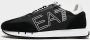 Emporio Armani EA7 Zwart Wit Unisex Sneaker Training Black Heren - Thumbnail 4
