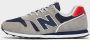 New Balance 373 sneakers grijs donkerblauw rood - Thumbnail 3