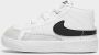 Nike Blazer Mid Crib Baby's White White Black Kind White White Black - Thumbnail 4
