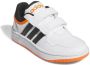 Adidas Sportswear Hoops 3.0 sneakers wit zwart oranje Imitatieleer 34 - Thumbnail 4
