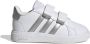 Adidas Sportswear Grand Court 2.0 sneakers wit matzilver Imitatieleer 24 - Thumbnail 3