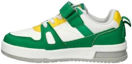Nelson Kids sneakers groen wit geel Jongens Imitatieleer Meerkleurig 35