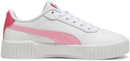 Puma Carina 2.0 sneakers wit roze Meisjes Imitatieleer Effen 36