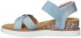 Skechers Miss Desert Kiss sandalen blauw Meisjes Textiel Effen 30 - Thumbnail 4