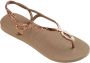Havaianas Luna Premium II sandalen met glitters roségoud Meisjes Rubber 35 36 - Thumbnail 4