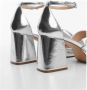 Mango sandalettes zilver Dames Imitatieleer 36 | Sandalette van - Thumbnail 2