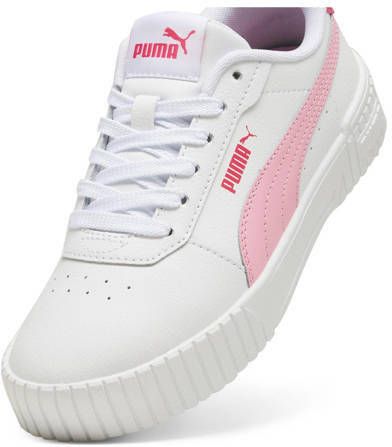 Puma Carina 2.0 sneakers wit roze Meisjes Imitatieleer Effen 35.5 - Foto 3