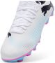 Puma Future 7 Play FG AG Jr. voetbalschoenen wit roze blauw Imitatieleer 36 - Thumbnail 3