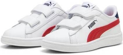 Puma Smash 3.0 L V leren sneakers wit rood donkerblauw Leer 20 - Foto 2