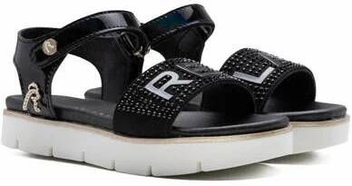 Replay sandalen met steentjes zwart Meisjes Imitatieleer Logo 31