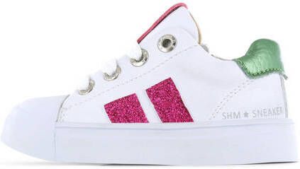 Shoesme leren sneakers wit roze Meisjes Leer Meerkleurig 30 - Foto 3