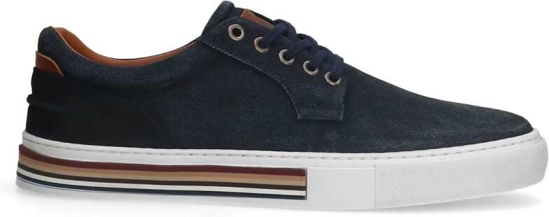 Manfield Navy canvas sneakers