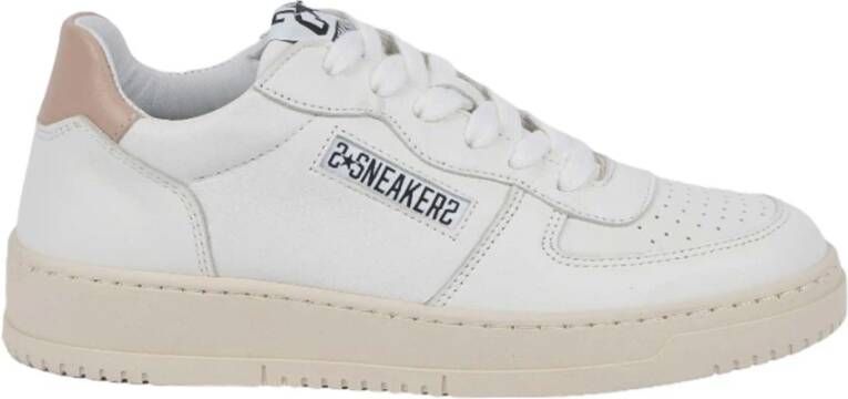 2Star Witte en Roze Dubai Sneakers White Dames