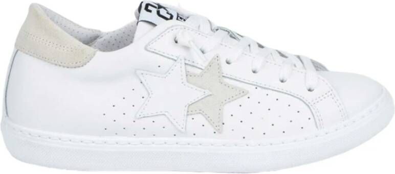 2Star Witte Leren Ster Sneakers White Dames