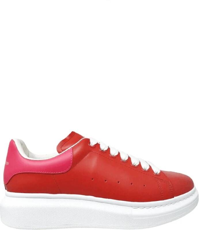 Alexander mcqueen Oversized Sneakers Vrouwen Dubbelkleurig Italië Red Dames