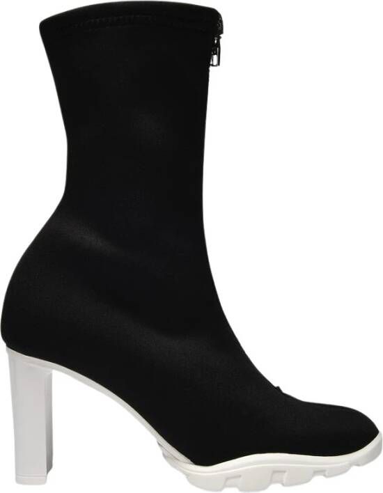 Alexander mcqueen Scuba Soft Boots in zwart canvas Zwart Dames