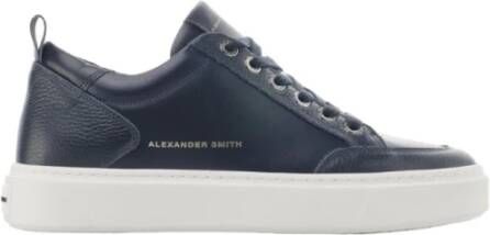 Alexander Smith Stijlvolle Bond Sneakers voor Mannen Blue Heren