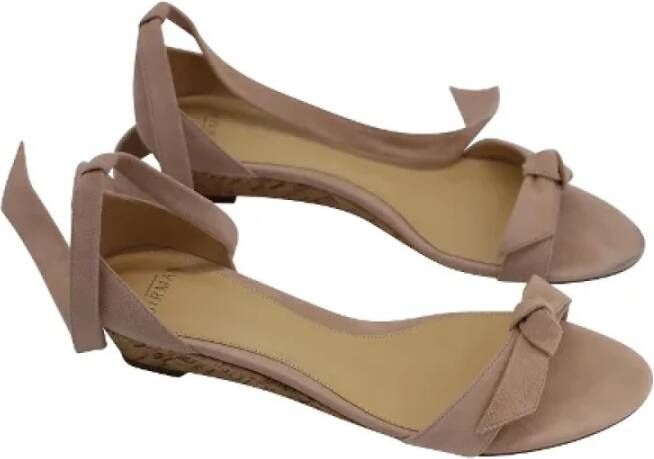 Alexandre Birman Pre-owned Suede sandals Beige Dames
