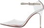 Amina Muaddi Pre-owned Leather heels Gray Dames - Thumbnail 1