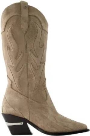 Anine Bing Leather boots Beige Dames