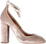Aquazzura Pre-owned Velvet heels Pink Dames - Thumbnail 1