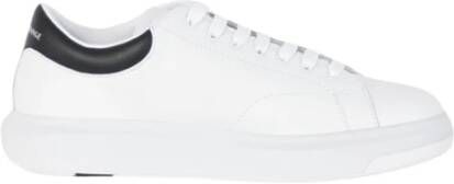 Armani Exchange Leren Sneakers met Rubberen Zool White Heren