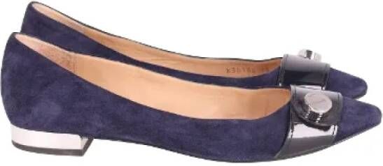 Armani Pre-owned Platte schoenen Blue Dames