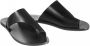 ATP Atelier Platte lederen sandalen met uitgesneden rosa Black Dames - Thumbnail 1