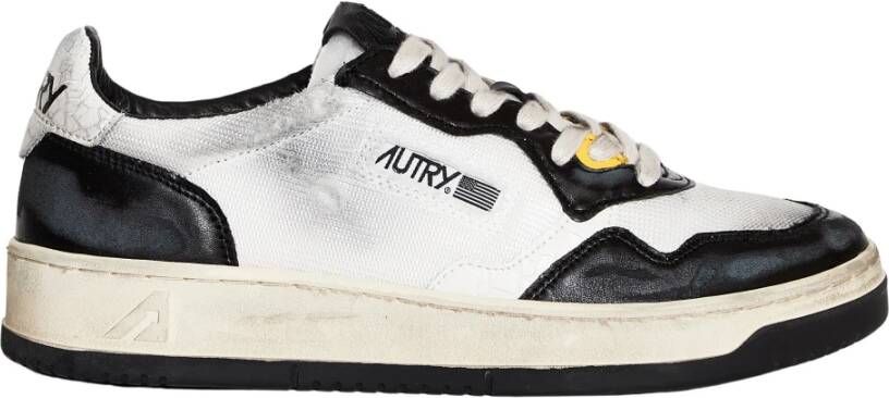 Autry Barst Effect Leren Sneakers Gray Heren