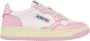 Autry Witte en Roze Lage Leren Sneakers Witte Roze Leren Sneakers voor Dames Multicolor White Dames - Thumbnail 23