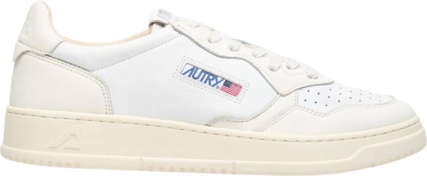 Autry Witte Medalist Leren Sneakers White