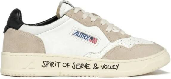 Autry Witte platte schoenen Multicolor Heren