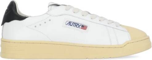 Autry Witte Leren Sneakers voor Heren White Heren