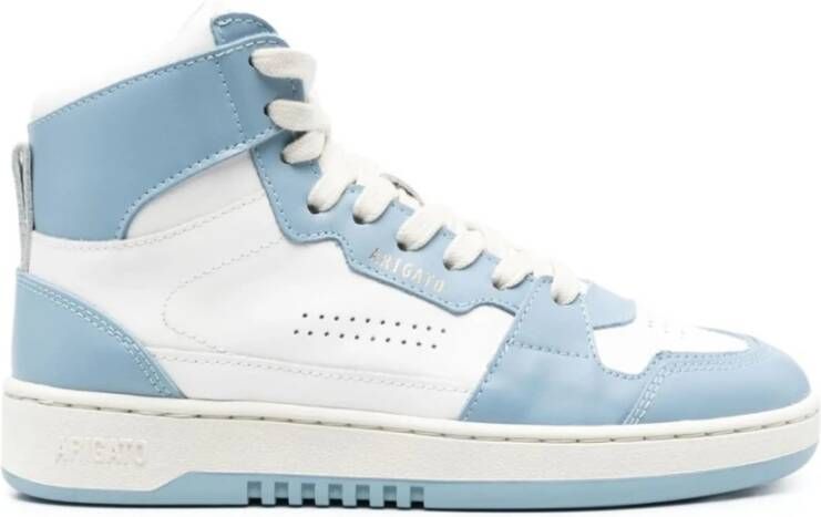 Axel Arigato Wit Stoffig Blauwe High-Top Sneakers White Dames